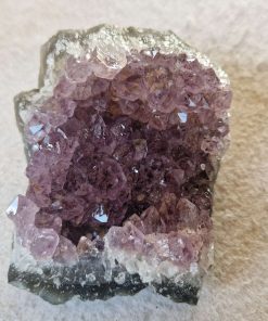 Large Premium High Grade Amethyst Raw Druzy Cluster Piece 171 - 724g H6.5xW11xD9.5cm