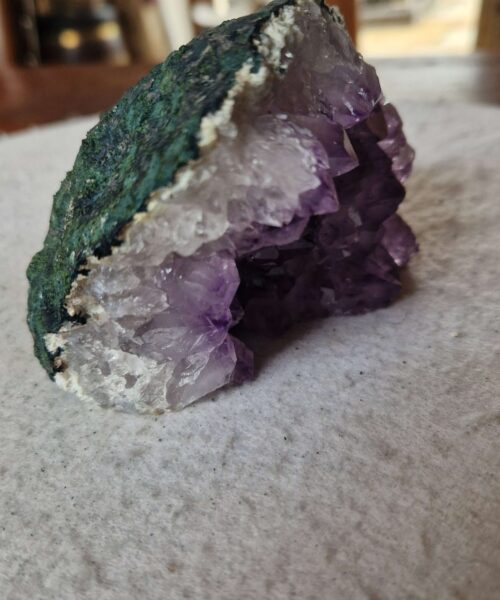 Alternative view of Large Premium High Grade Amethyst Raw Druzy Cluster Piece 175 - 634g H6.5xW11xD8cm