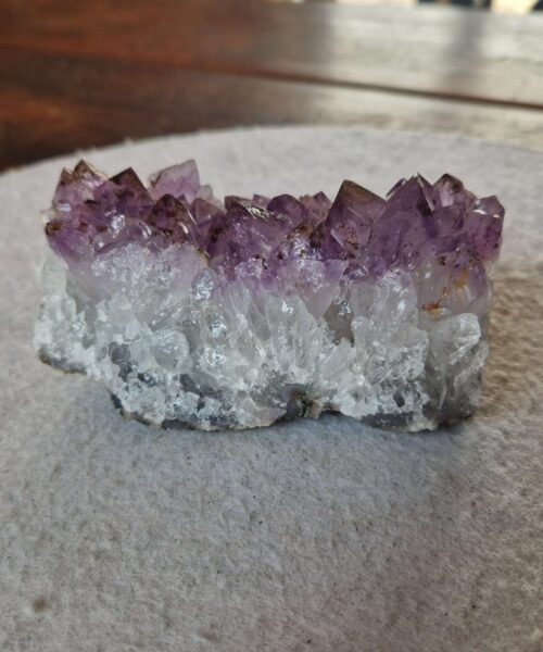 Alternative view of Premium High Grade Amethyst Druzy Cluster Piece 156 - 425g H5xW11xD4.5cm