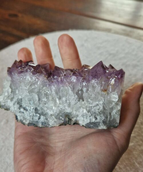 Premium High Grade Amethyst Druzy Cluster Piece 156 - 425g H5xW11xD4.5cm - Image 7