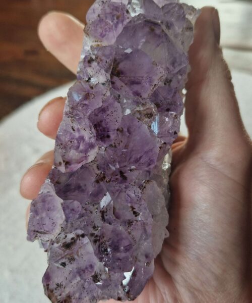 Premium High Grade Amethyst Druzy Cluster Piece 156 - 425g H5xW11xD4.5cm - Image 8