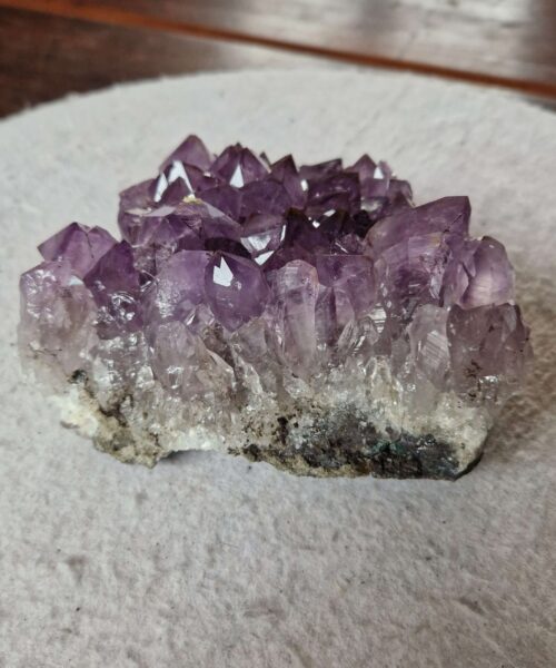 Alternative view of Large Premium High Grade Amethyst Raw Druzy Cluster Piece 127 - 1074g H7xW12xD11.5cm