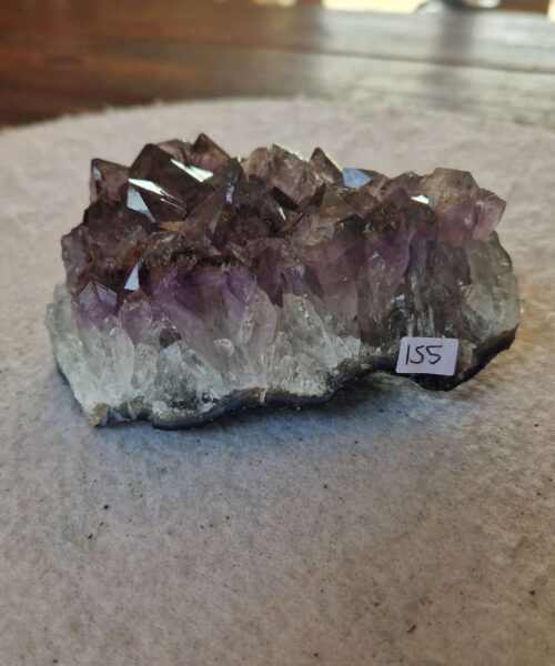 Alternative view of Premium High Grade Amethyst Druzy Cluster Piece 155 513g H4.5xW10.5xD8cm