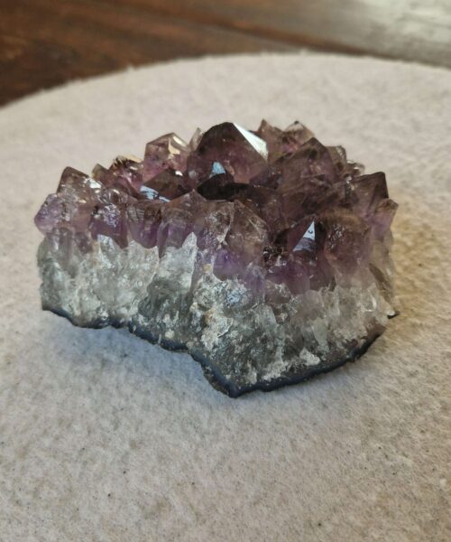 Premium High Grade Amethyst Druzy Cluster Piece 155 513g H4.5xW10.5xD8cm - Image 6