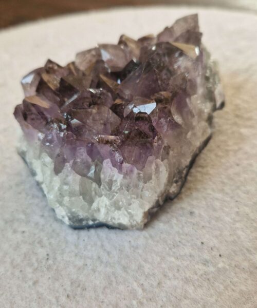 Premium High Grade Amethyst Druzy Cluster Piece 155 513g H4.5xW10.5xD8cm - Image 7