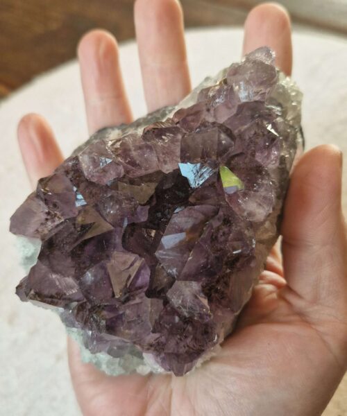 Premium High Grade Amethyst Druzy Cluster Piece 155 513g H4.5xW10.5xD8cm - Image 8