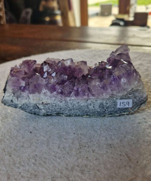 Alternative view of Premium High Grade Amethyst Druzy Cluster Piece 159 582g H5.5xW13.5xD5cm