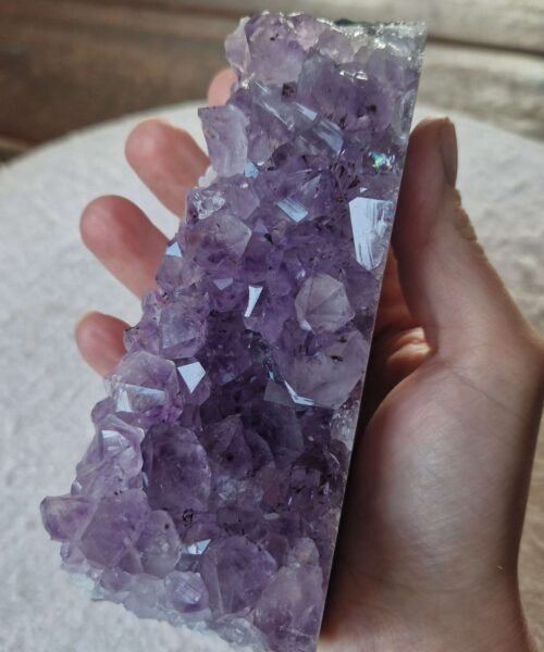 Premium High Grade Amethyst Druzy Cluster Piece 159 582g H5.5xW13.5xD5cm - Image 6