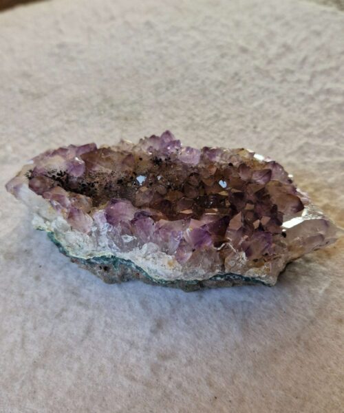 Alternative view of Premium High Grade Amethyst Druzy Cluster Piece 160 411g H4xW13.5xD6.5cm