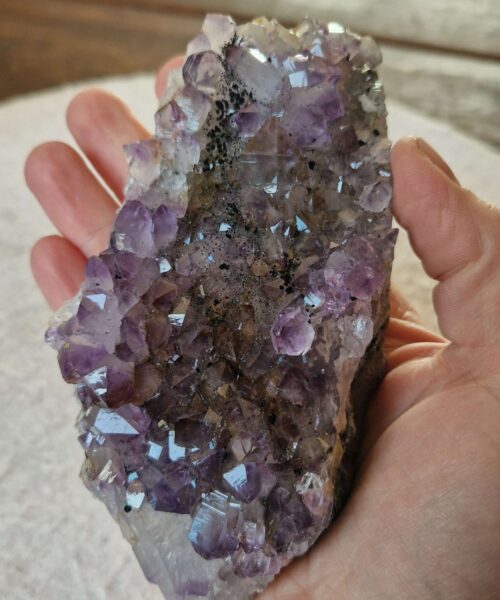Premium High Grade Amethyst Druzy Cluster Piece 160 411g H4xW13.5xD6.5cm - Image 6