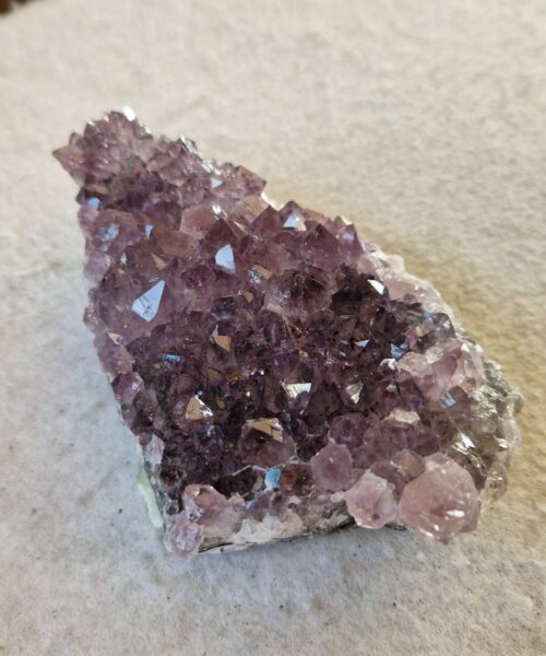 Premium High Grade Amethyst Druzy Cluster Piece 166 458g H3.5xW12.5xD8cm - Image 3