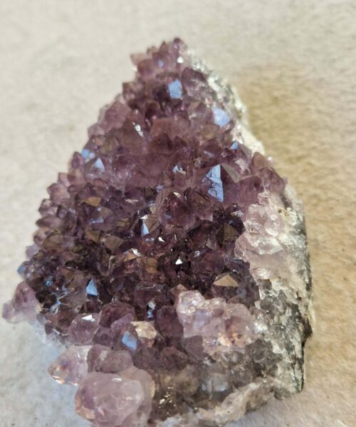 Premium High Grade Amethyst Druzy Cluster Piece 166 458g H3.5xW12.5xD8cm - Image 4