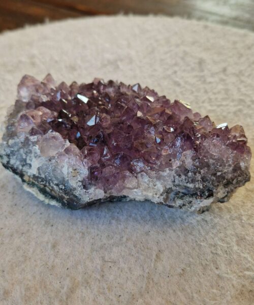 Premium High Grade Amethyst Druzy Cluster Piece 166 458g H3.5xW12.5xD8cm - Image 5
