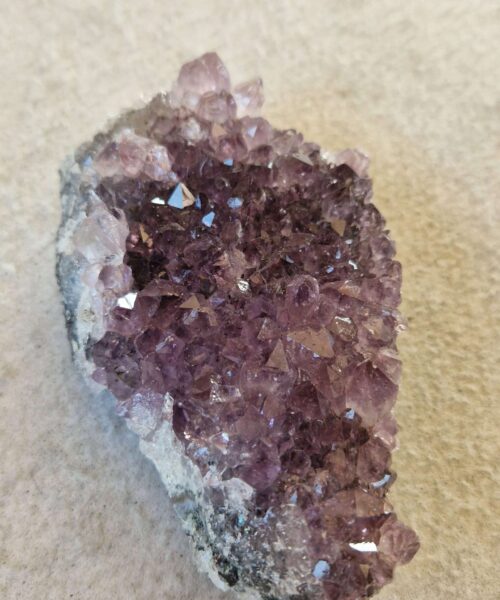 Premium High Grade Amethyst Druzy Cluster Piece 166 458g H3.5xW12.5xD8cm - Image 6
