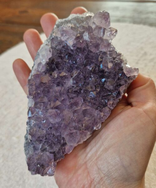 Premium High Grade Amethyst Druzy Cluster Piece 166 458g H3.5xW12.5xD8cm - Image 7