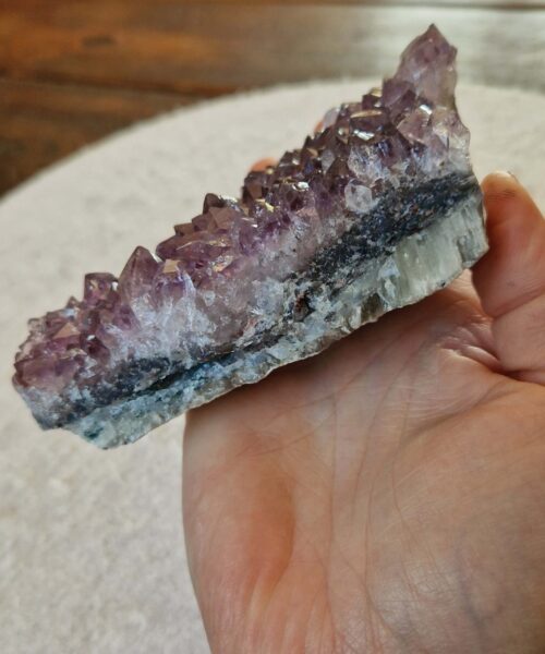 Premium High Grade Amethyst Druzy Cluster Piece 166 458g H3.5xW12.5xD8cm - Image 8
