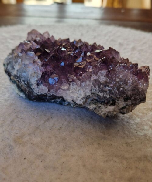 Premium High Grade Amethyst Druzy Cluster Piece 166 458g H3.5xW12.5xD8cm - Image 10
