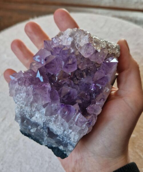 Premium High Grade Amethyst Druzy Cluster Piece 168 579g H6.5xW10.5xD7.5cm - Image 7