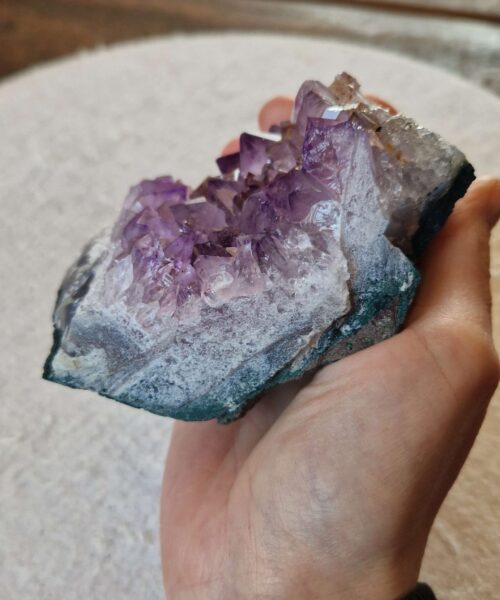 Premium High Grade Amethyst Druzy Cluster Piece 168 579g H6.5xW10.5xD7.5cm - Image 8
