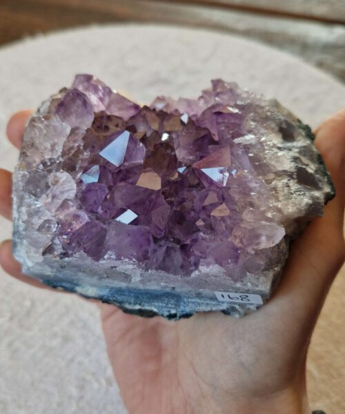 Premium High Grade Amethyst Druzy Cluster Piece 168 579g H6.5xW10.5xD7.5cm - Image 9