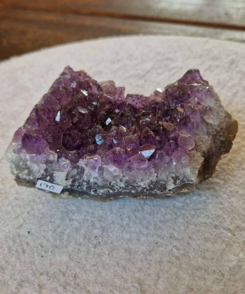 Alternative view of Premium High Grade Amethyst Druzy Cluster Piece 170 527g H5.5xW11.5xD6.5cm