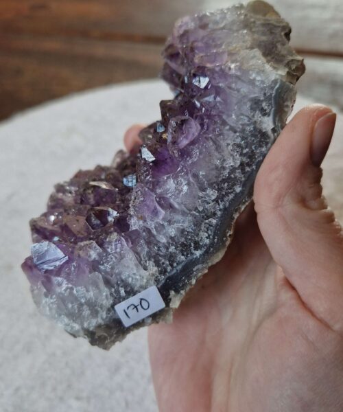 Premium High Grade Amethyst Druzy Cluster Piece 170 527g H5.5xW11.5xD6.5cm - Image 8