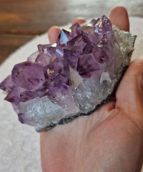 Premium High Grade Amethyst Druzy Cluster Piece 173 468g H6xW11xD7.5cm - Image 9