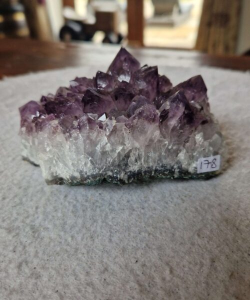 Alternative view of Premium High Grade Amethyst Druzy Cluster Piece 178 496g H6xW11xD7cm