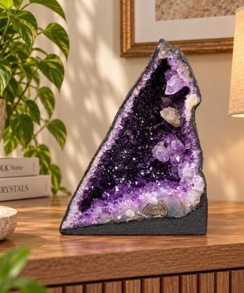 Amethyst Crystal Geode 1042 Premium Queen Grade 9.56kg H30xW25xD17cm