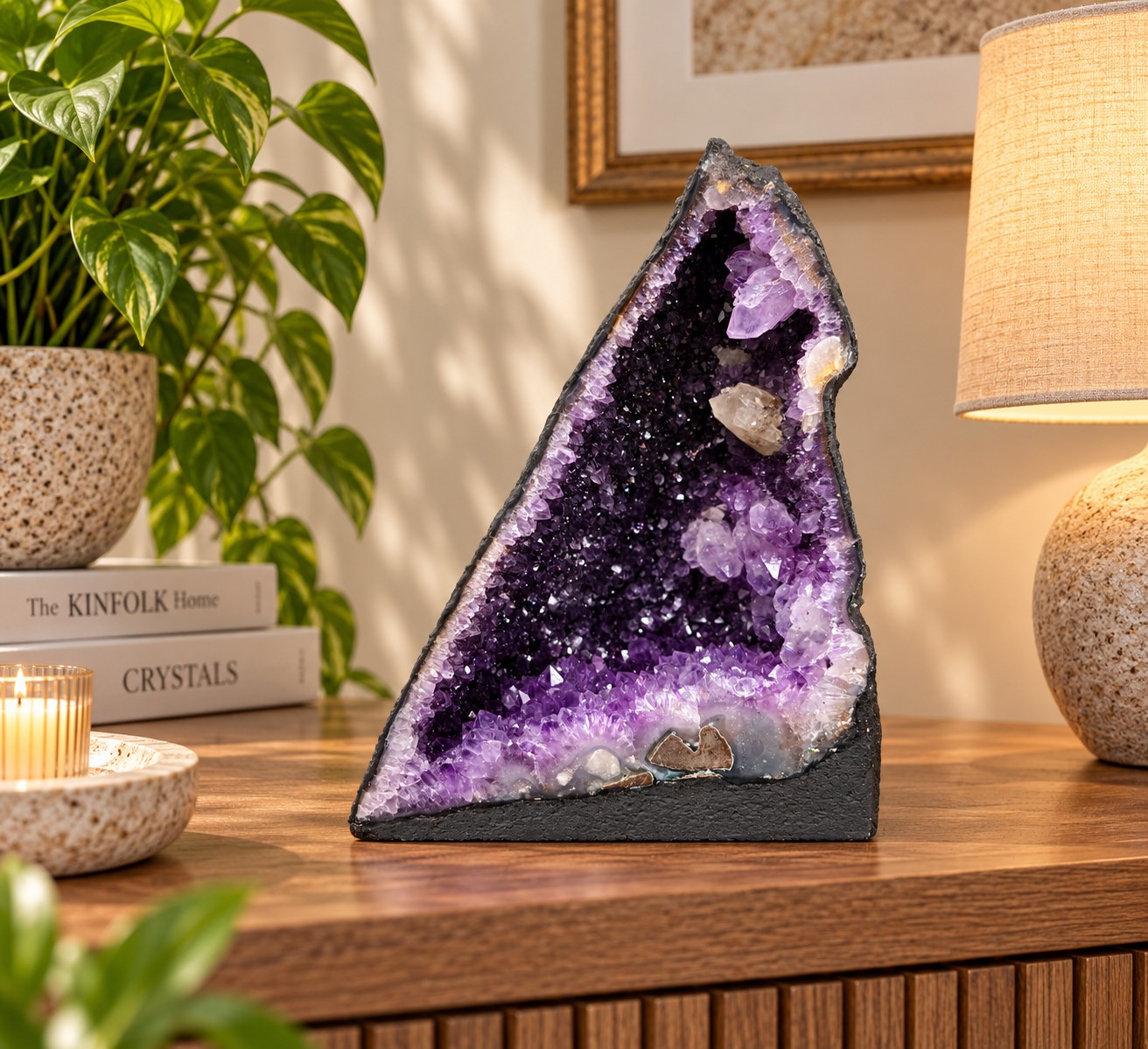 Amethyst Crystal Geode 1042 Premium Queen Grade 9.56kg H30xW25xD17cm