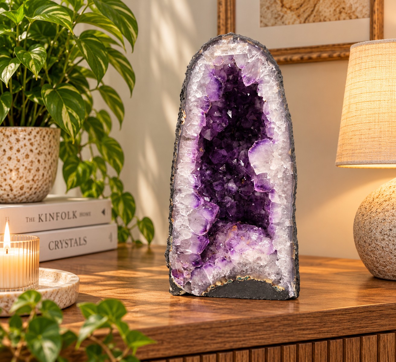 Amethyst Crystal Geode 1051 Premium Queen Grade 14.96kg H36xW19xD25cm
