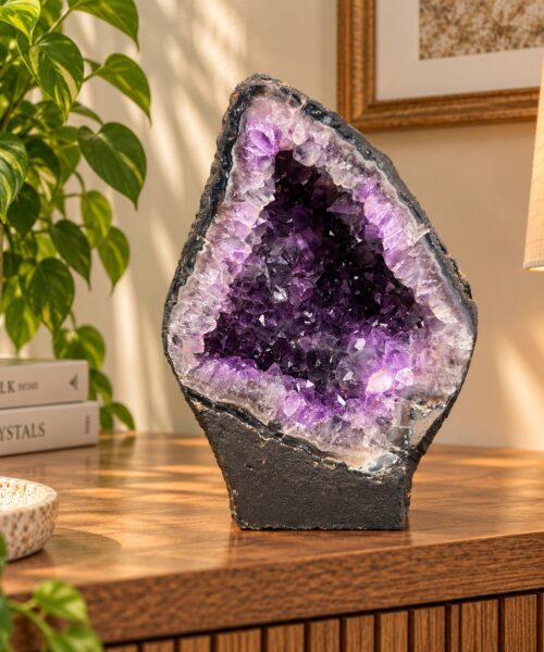 Amethyst Crystal Geode 1055 Premium Queen Grade 10.26kg H30xW20xD15cm