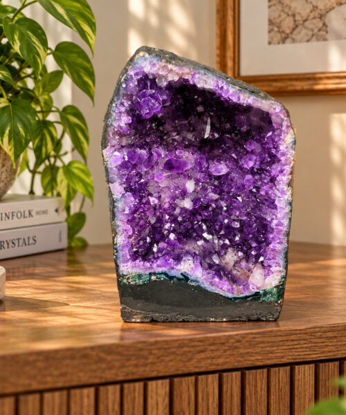 Amethyst Crystal Geode 1056 Premium Queen Grade 12.69kg H31xW19xD16cm