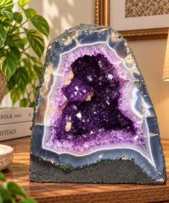 Amethyst Crystal Geode 1068 Premium Queen Grade 13.65kg H26xW26xD19cm