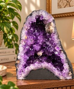 Amethyst Crystal Geode 1070 Premium Queen Grade 10.79kg H28xW25xD15cm