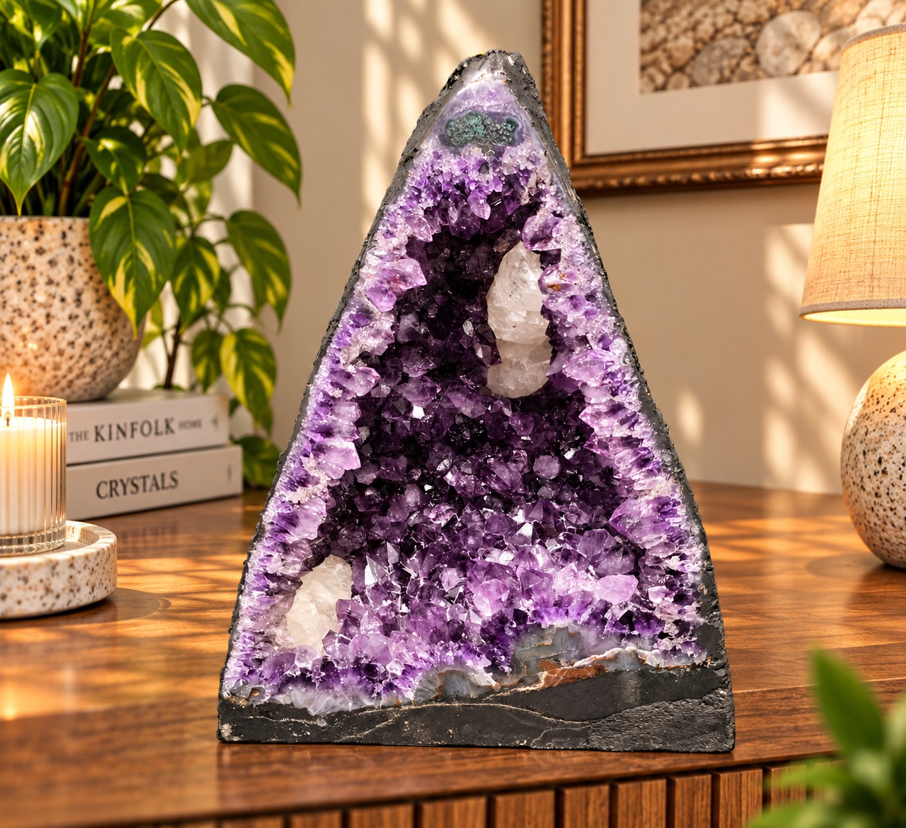 Amethyst Crystal Geode 1072 Premium Queen Grade 11.67kg H33xW25xD15cm