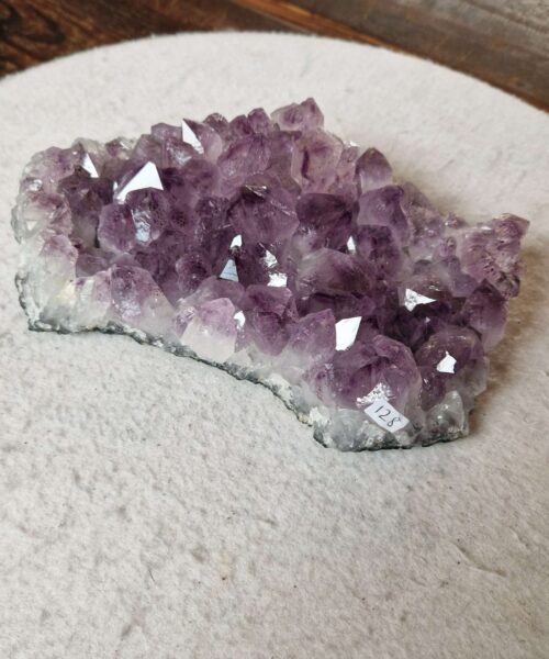 Alternative view of Large Premium High Grade Amethyst Raw Druzy Cluster Piece 128 - 1315g H5.5xW19xD11cm