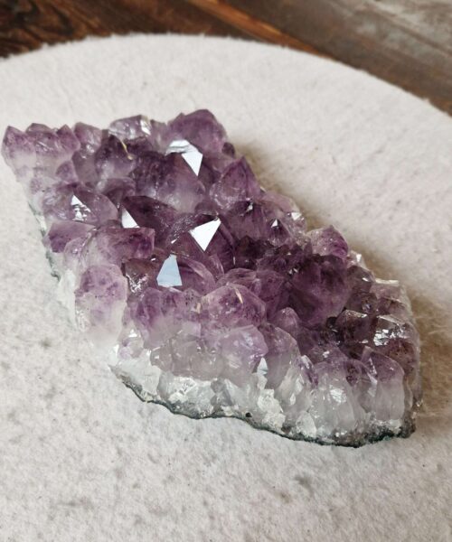 Large Premium High Grade Amethyst Raw Druzy Cluster Piece 128 - 1315g H5.5xW19xD11cm - Image 4