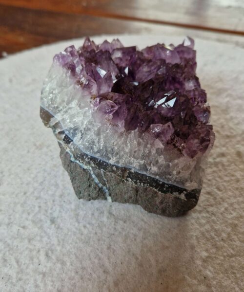 Large Premium High Grade Amethyst Raw Druzy Cluster Piece 132 - 1035g H7xW12xD8.5cm - Image 3