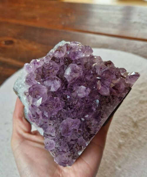 Large Premium High Grade Amethyst Raw Druzy Cluster Piece 132 - 1035g H7xW12xD8.5cm - Image 7