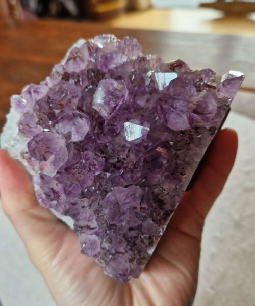 Large Premium High Grade Amethyst Raw Druzy Cluster Piece 132 - 1035g H7xW12xD8.5cm - Image 9
