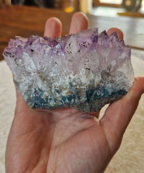 Premium High Grade Amethyst Druzy Cluster Piece 136 - 374g H6.5xW9.5xD5cm - Image 6