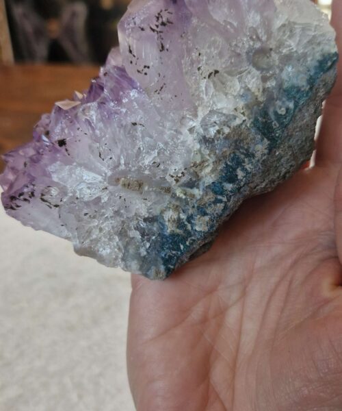 Premium High Grade Amethyst Druzy Cluster Piece 136 - 374g H6.5xW9.5xD5cm - Image 8