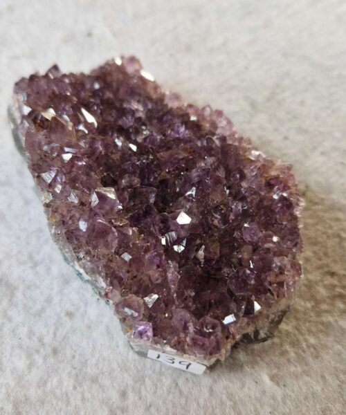 Premium High Grade Amethyst Druzy Cluster Piece 139 - 256g H3xW10xD6cm - Image 3