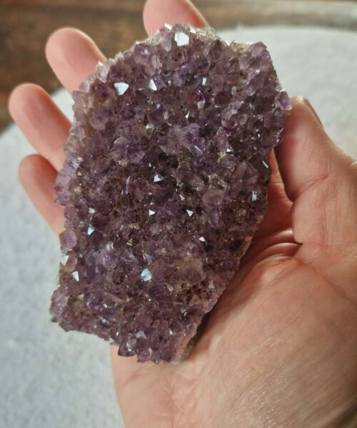 Premium High Grade Amethyst Druzy Cluster Piece 139 - 256g H3xW10xD6cm - Image 7