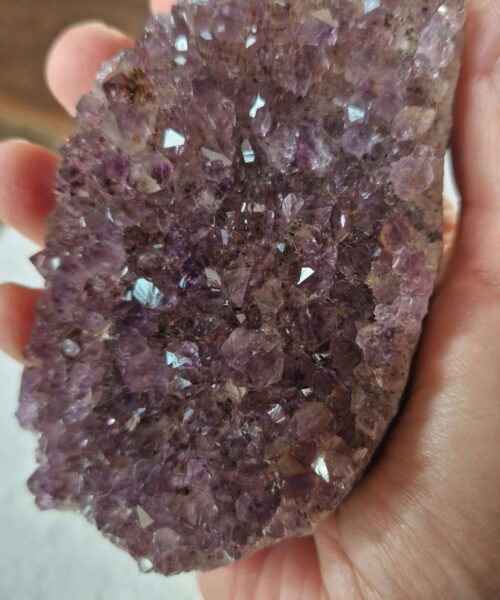 Premium High Grade Amethyst Druzy Cluster Piece 139 - 256g H3xW10xD6cm - Image 10