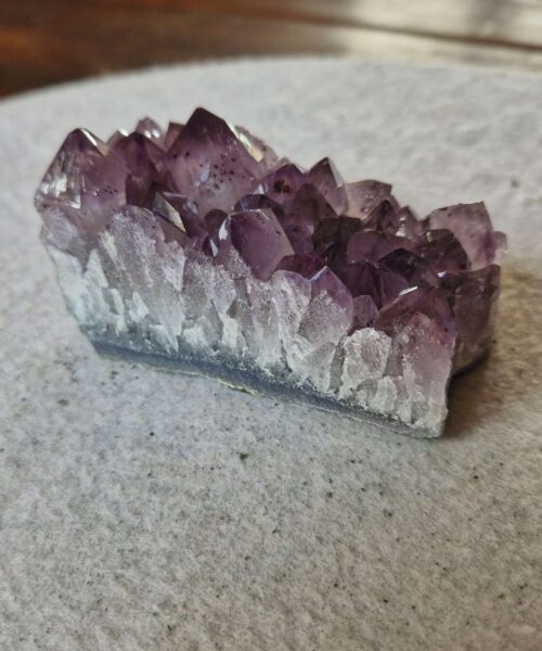 Premium High Grade Amethyst Druzy Cluster Piece 140 - 282g H4.5xW8.5xD4cm - Image 6