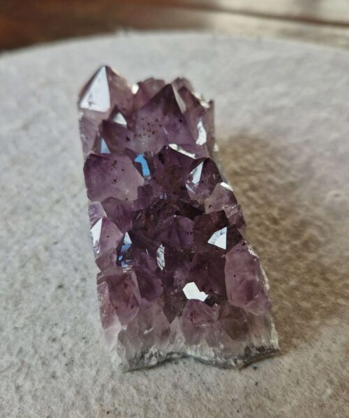 Premium High Grade Amethyst Druzy Cluster Piece 140 - 282g H4.5xW8.5xD4cm - Image 7