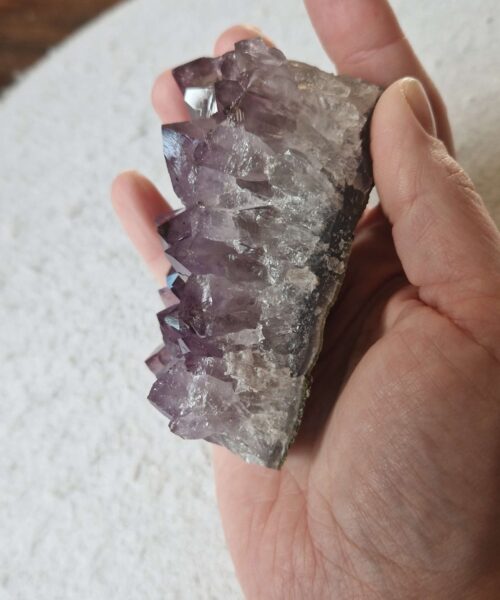 Premium High Grade Amethyst Druzy Cluster Piece 140 - 282g H4.5xW8.5xD4cm - Image 9