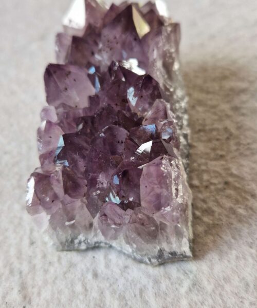 Premium High Grade Amethyst Druzy Cluster Piece 140 - 282g H4.5xW8.5xD4cm - Image 10